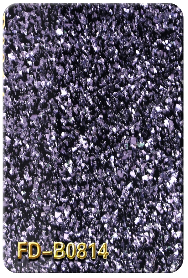 亚克力葱粉不规则黑底亮片系列FD-B0814