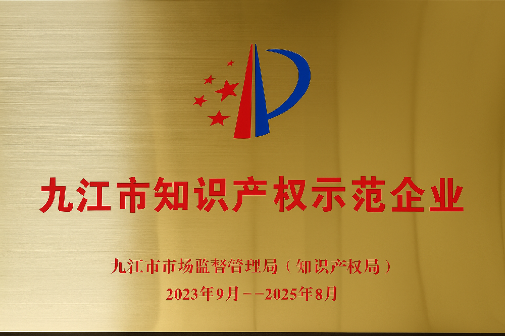 九江市知识产权示范企业